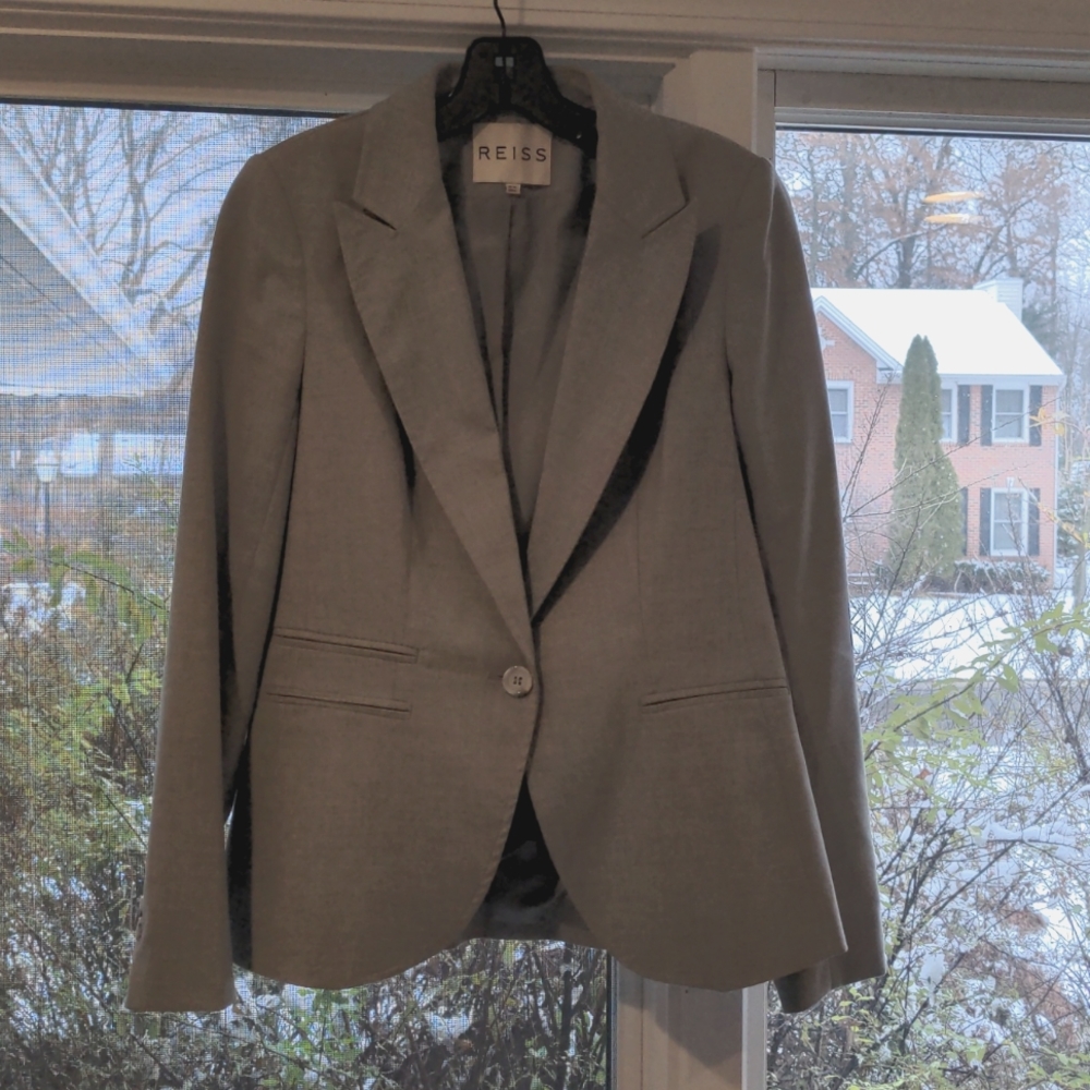 Light Gray Reiss Suit Jacket + Free Matching Pants